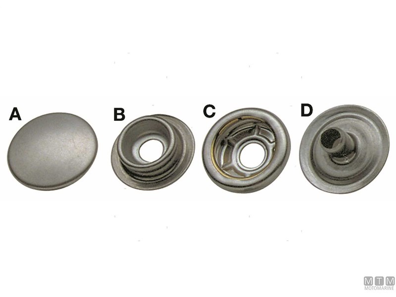 Bottoni a Pressione in Acciaio Inox