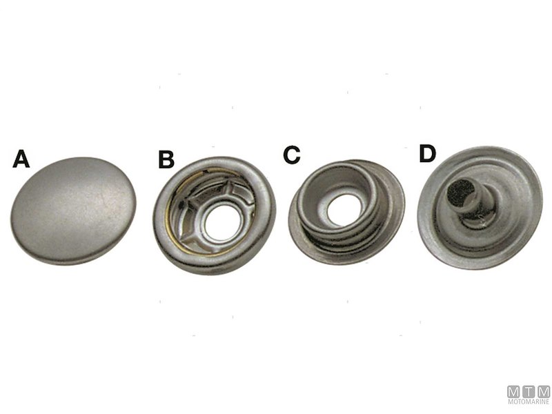 Bottoni a Pressione in Acciaio Inox