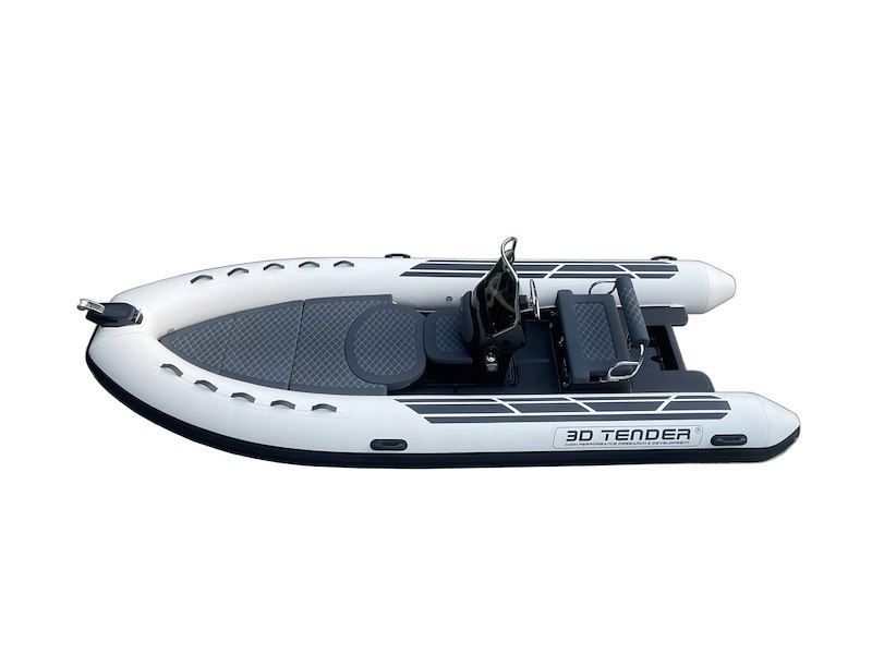 3D TENDER DREAM 550 HYPALON WHITE GELCOAT BLACK