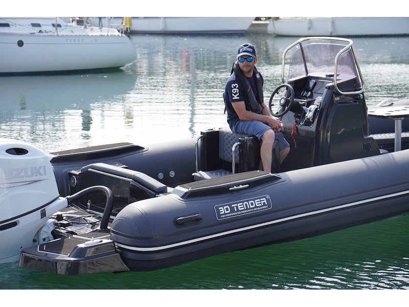 3D TENDER DREAM 655 WHITE HYPALON GELCOAT BLACK