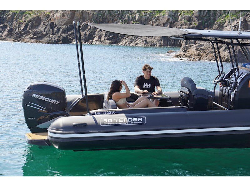 3D TENDER DREAM 850 HYPALON BLACK CARBON FULL OPTION