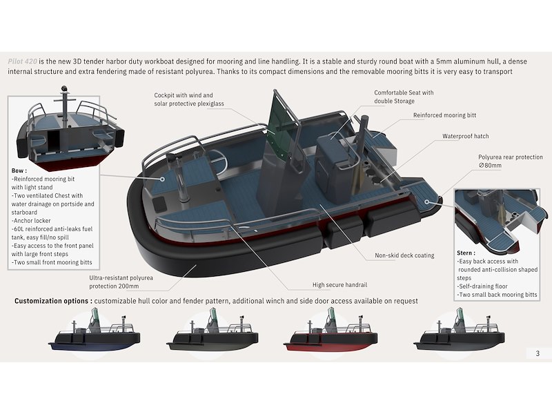 3D TENDER PACK PILOT 420 + SUSUKI DF 50 + HOMOLOGATION