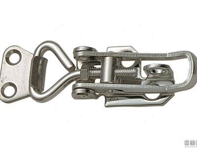 CHIUSURA A LEVA REGOLABILE 115125MM FORO PER LUCCHETTO ACCIAIO INOX