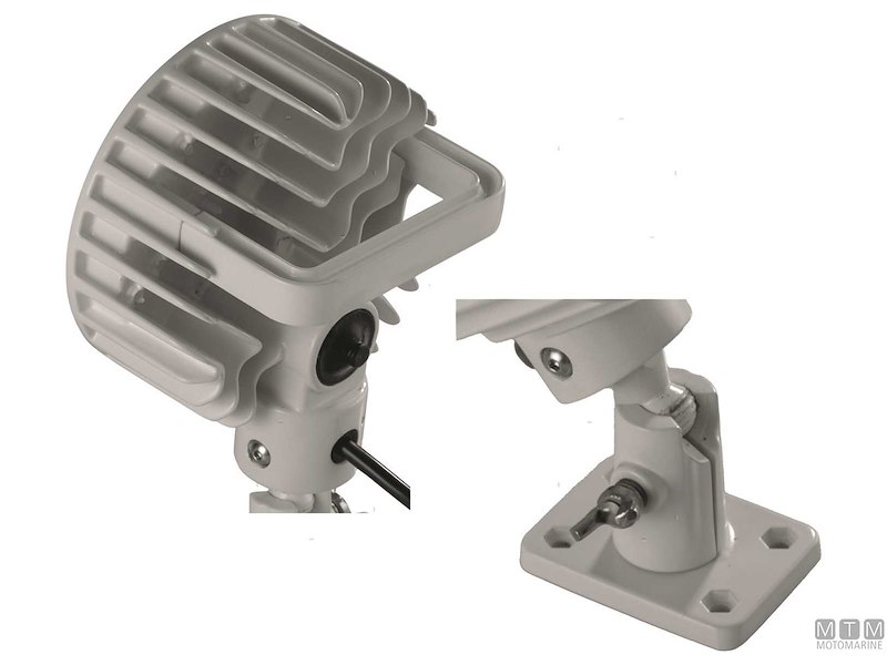 FARO LED ORIENTABILE ALLUMINIO BIANCO 10-30V 45W