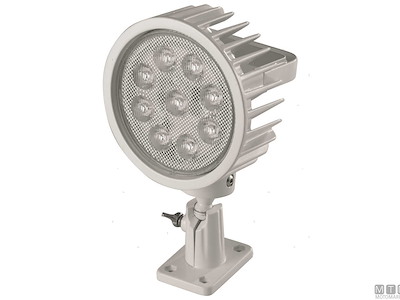FARO LED ORIENTABILE ALLUMINIO BIANCO 10-30V 45W