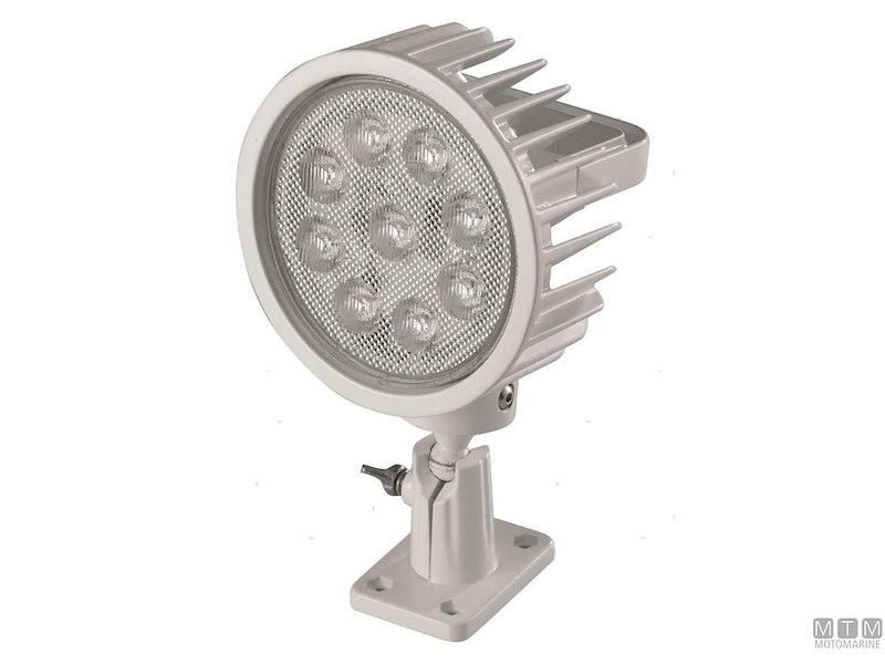 FARO LED ORIENTABILE ALLUMINIO BIANCO 10-30V 45W