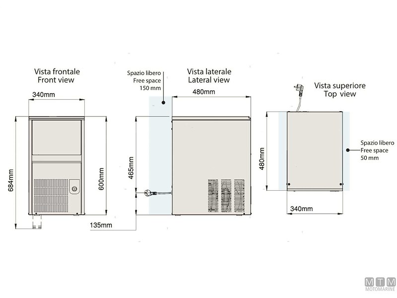 Fabbricatore di Ghiaccio VF28 Bright