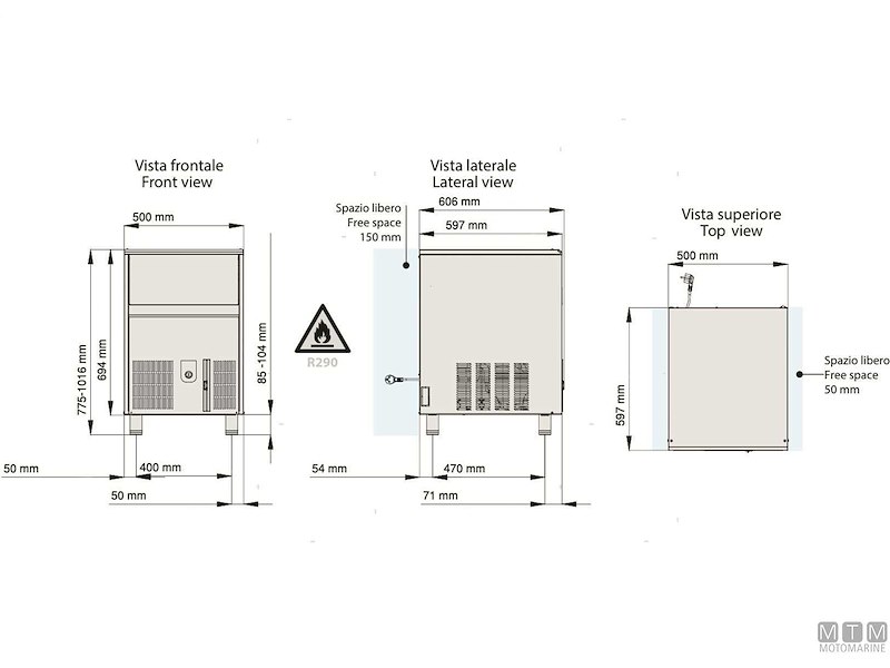 FABBRICATORE DI GHIACCIO VF VF95 NUGGETS