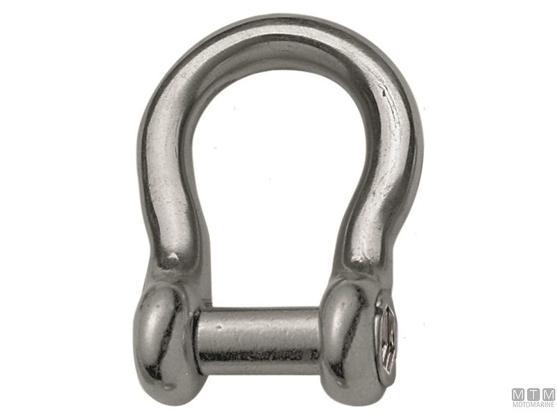 Grillo Omega con Perno a Filo in Acciaio Inox 316