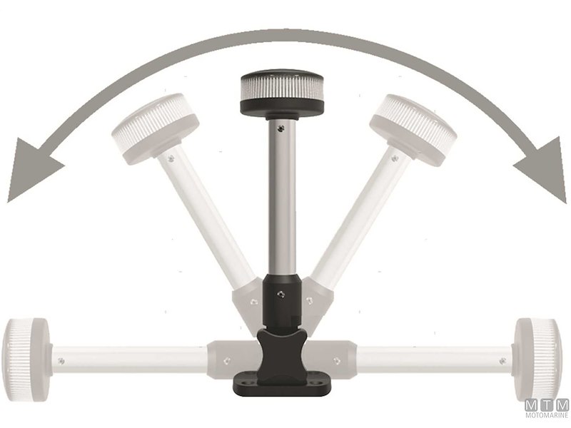 Fanale 360° su Asta Pieghevole UFO (CE) 