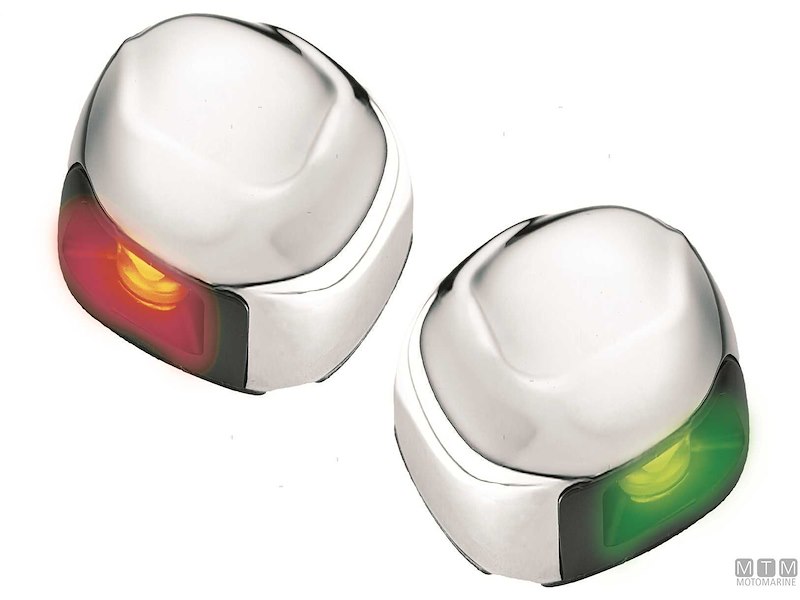 Fanali di Via Orizzontali 1NM Acciaio Inox (CE-USCG) 