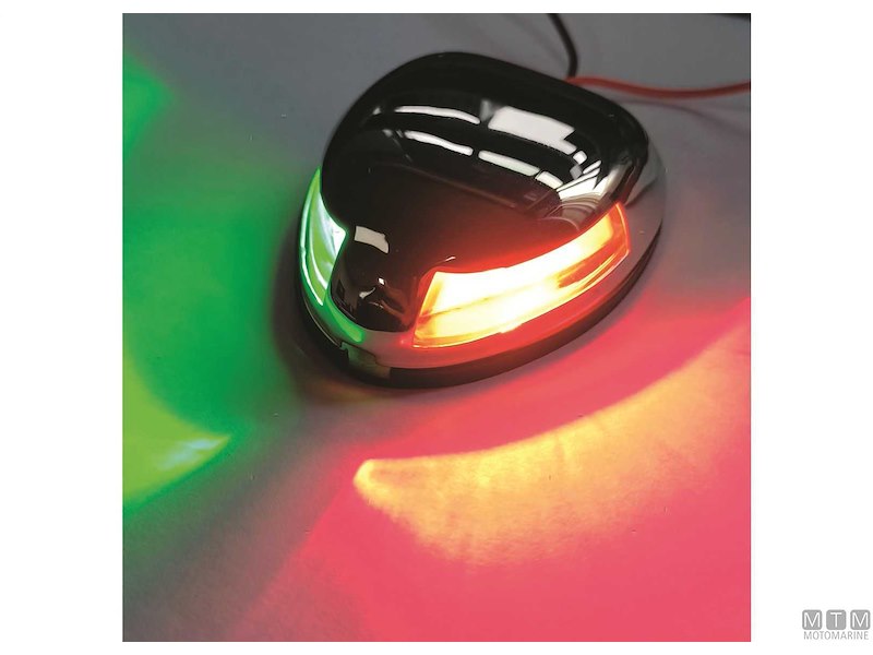 Fanali di Navigazione Orizzontali Compatti Inox 1NM (CE-USCG) 