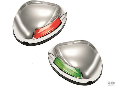 Fanali di Navigazione Orizzontali Compatti Inox 1NM (CE-USCG) 