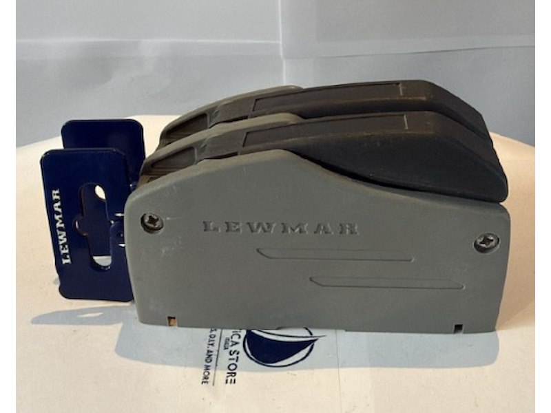 Stopper Lewmar doppio DC1 Rope Cluth per cime 8/10 Grigio