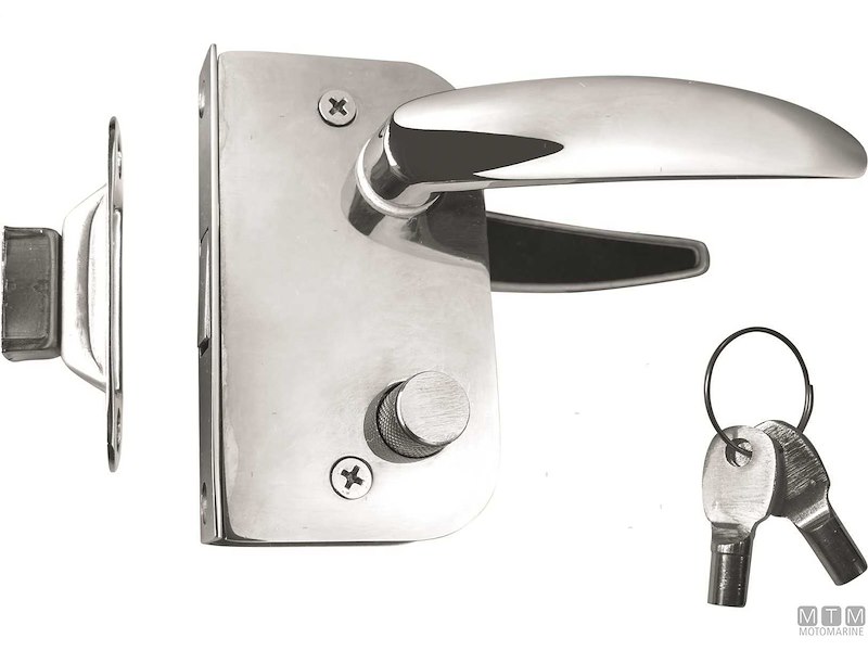 Serratura Inox Privacy Door 16 mm con Chiavi