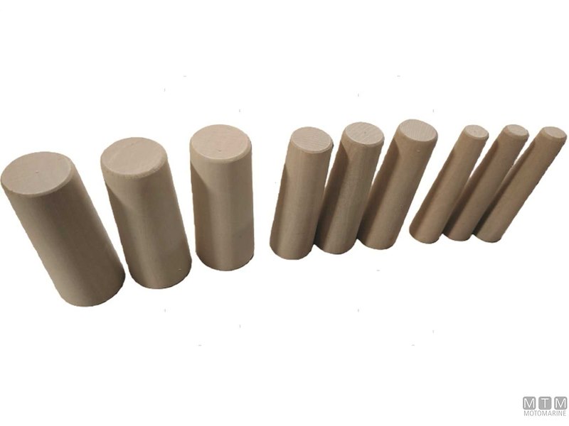 KIT TURAFALLE PICCOLO 9PZ CONI LEGNO    