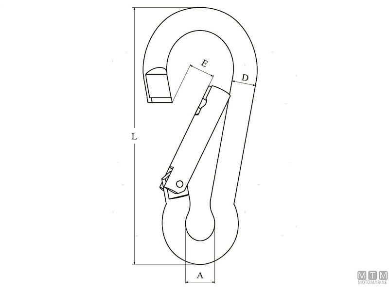 Moschettone Classic Easy Catch Inox 316