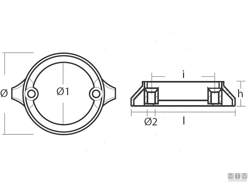 Anodo Collare per Volvo 290 Duo Prop