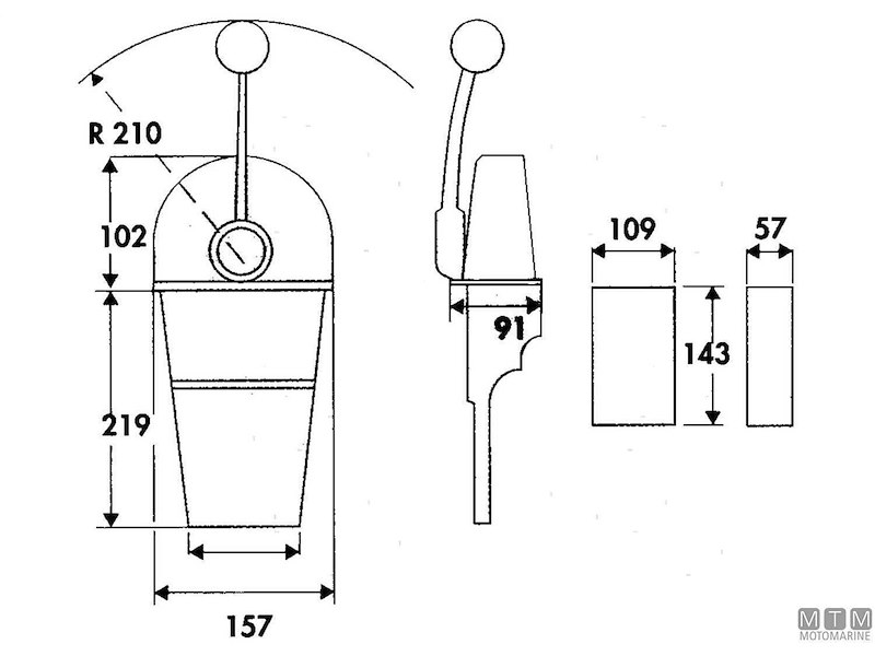 Comando Top Mount C-Flex Tipo Morse