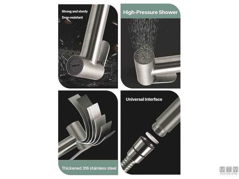 KIT MIXER DOCCETTA INOX TUBO 2.5M