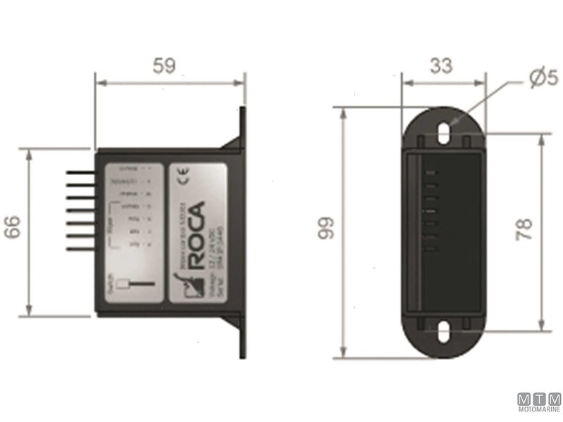 CENTRALINA PER 1 TERGICRISTALLI ROCA W10/12/25/38/50