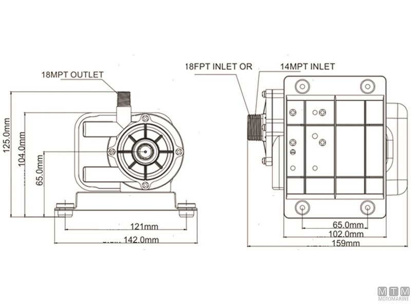 Pompa Acqua Universale Seaflo per Climatizzatori