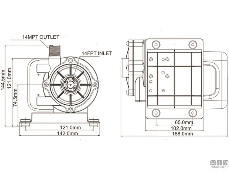 Pompa Acqua Universale Seaflo per Climatizzatori