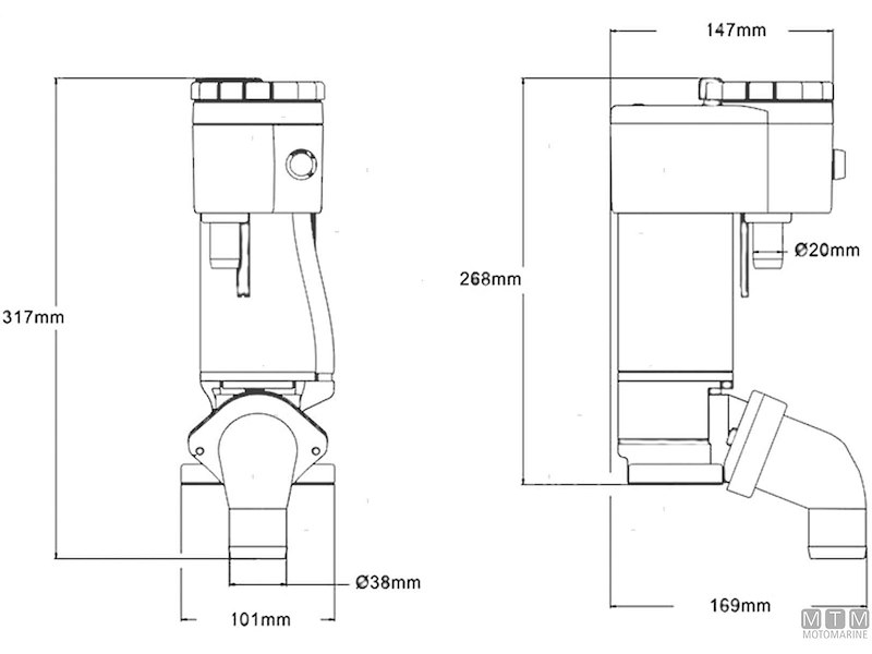 KIT ELETTRICO UNIVERSAL 12V PER WC 