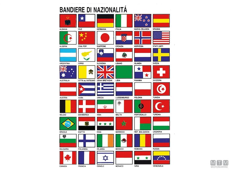 TABELLA ADESIVA BANDIERE INT 