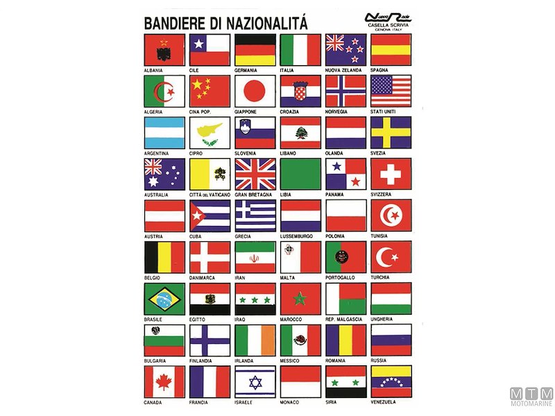 TABELLA ADESIVA BANDIERE INT 